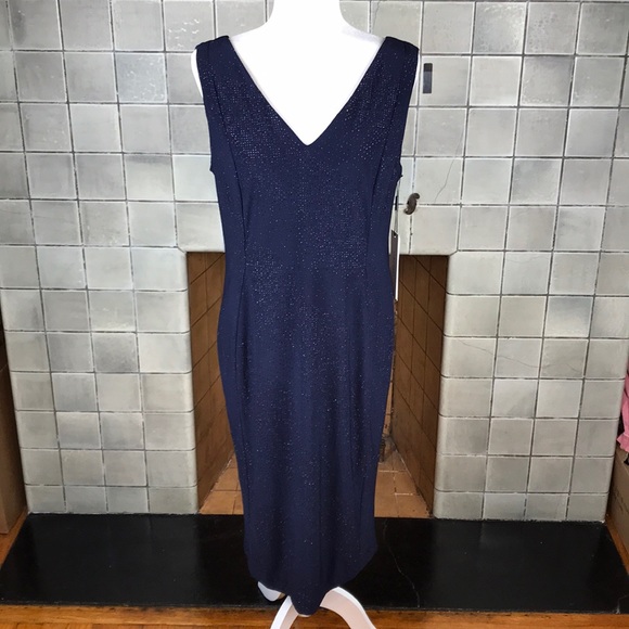 Sparkly V-neck Calvin Klein Dress Size 12 - Picture 1 of 6